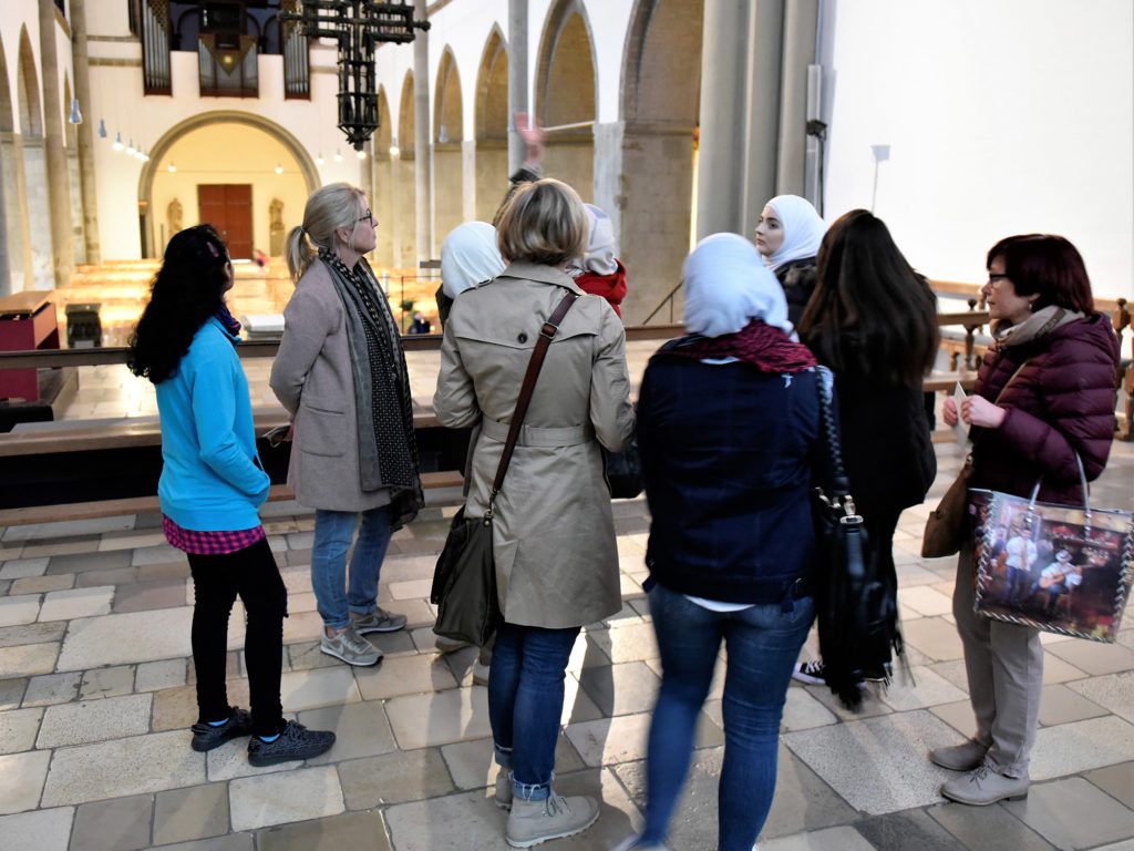 07.04.2017 Münster Besuch Syrische Mädchen