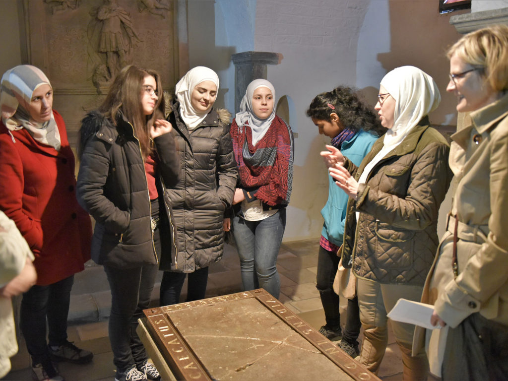 07.04.2017 Münster Besuch Syrische Mädchen